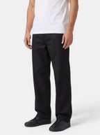 Venatte men's black 100% cotton loose fit cargo pants with elastic waistband and utility pockets.