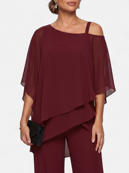 Women's Elegant Off-Shoulder Two-Piece Set