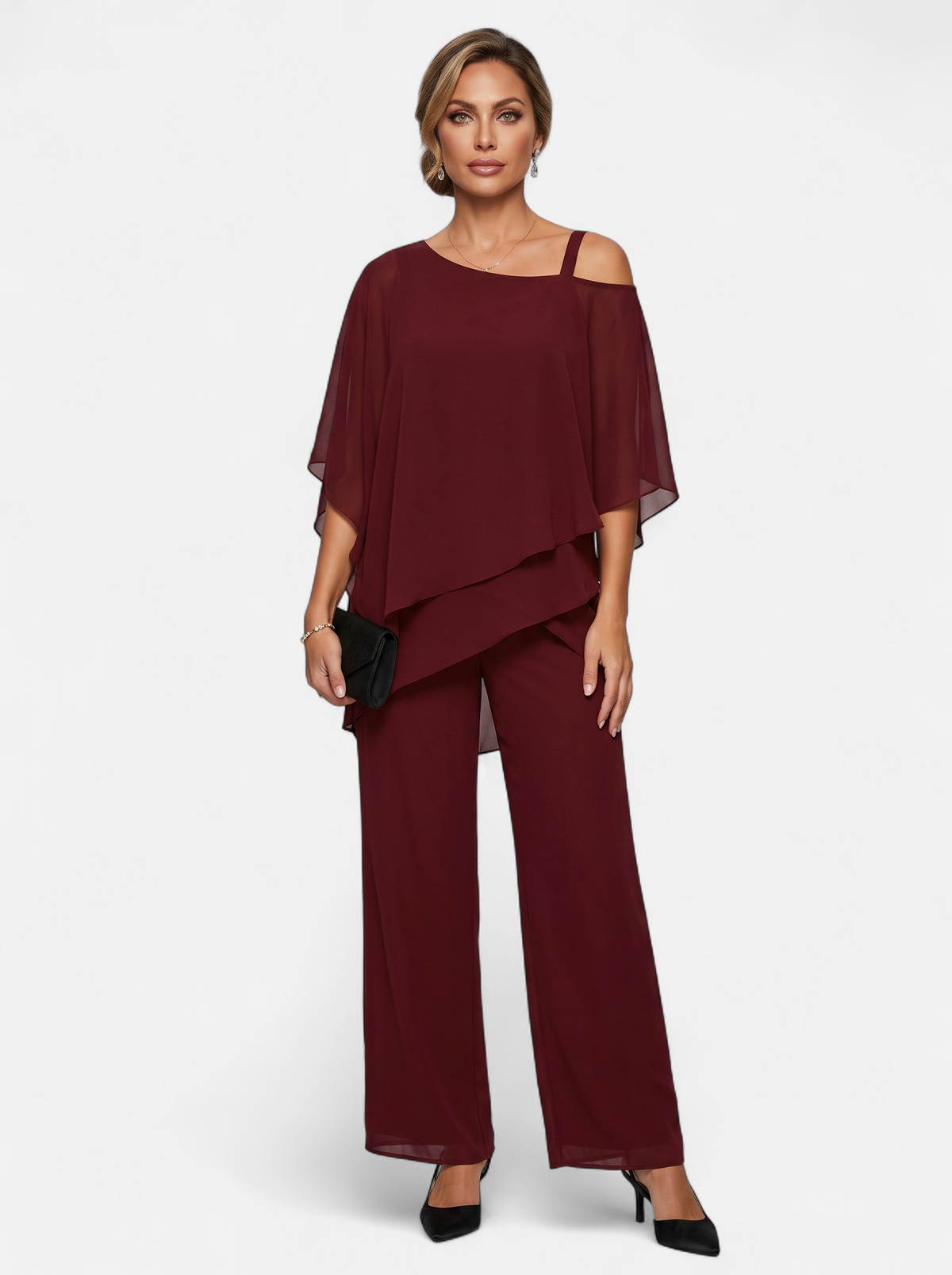 Women's Elegant Off-Shoulder Two-Piece Set
